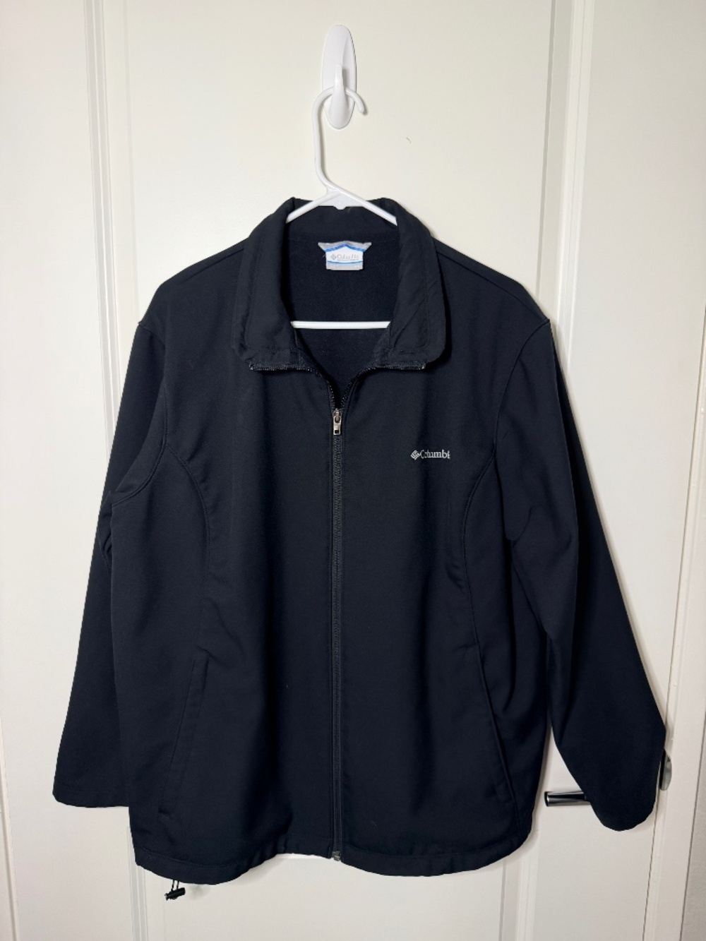Columbia Black Soft Shell Jacket, Plus Size 2X
